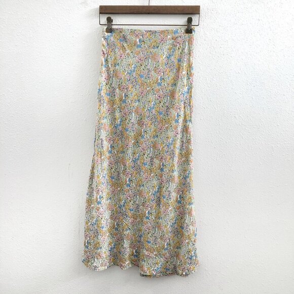 ZARA Animal Print Midi Skirt Small Size - Picture 2 of 8